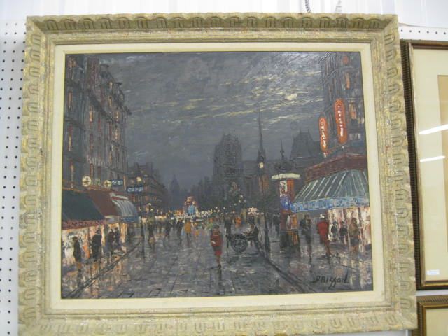 Briggon Oil Paris Street Sceneat