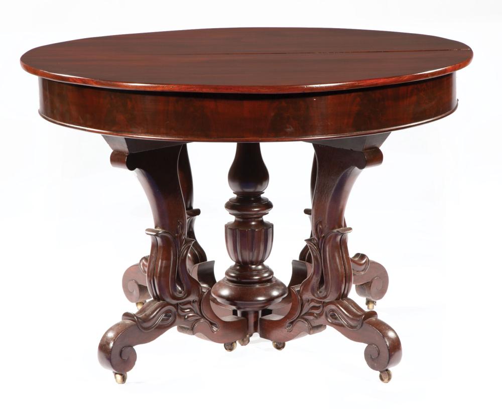 BRIGGS CARVED MAHOGANY EXTENSION