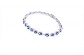 BRIGHT BLUE SAPPHIRE DIAMOND &
