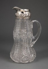BRILLIANT CUT GLASS PITCHER, D