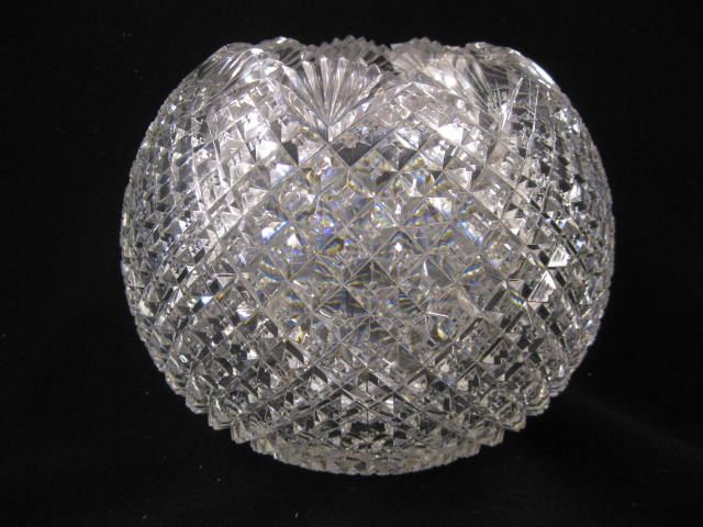 Brilliant Cut Glass Rose Bowl