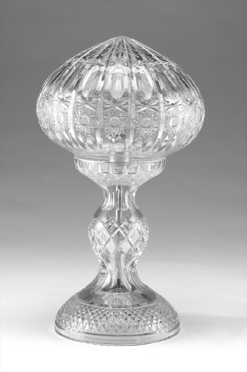 Brilliant-Cut Glass Table Lamp,  of
