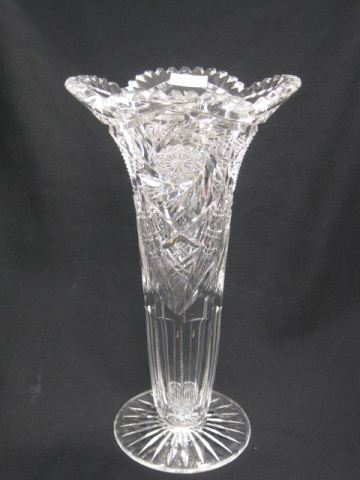 Brilliant Period Cut Gass Vase