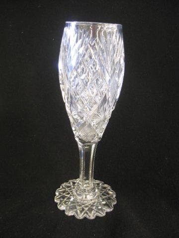Brilliant Period Cut Glass Bud Vase