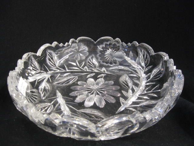Brilliant Period Cut Glass Low Bowl