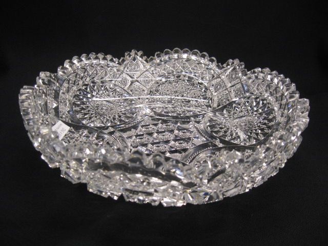 Brilliant Period Cut Glass Low Bowl