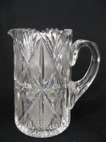 Brilliant Period Cut Glass Milk