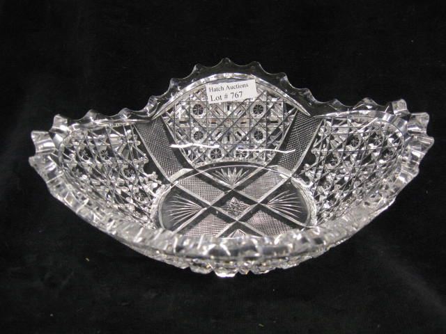 Brilliant Period Cut glass Oval