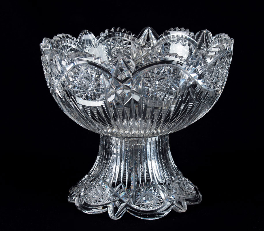 BRILLIANT PERIOD CUT GLASS PUNCH