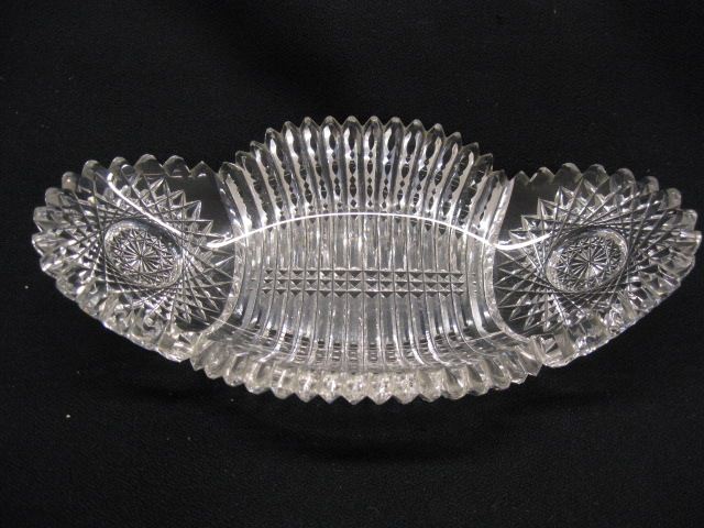 Brilliant Period Cut Glass Relish