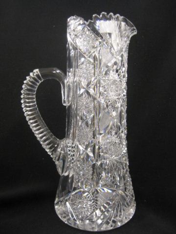 Brilliant Period Cut Glass Tall