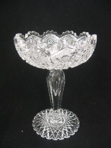 Brilliant Period Cut Glass Tall