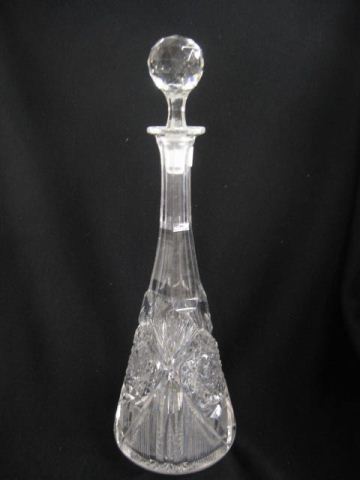 Brilliant Period Cut Glass Tall