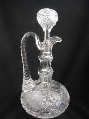 Brilliant Period Cut Glass Tall