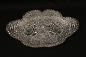 BRILLIANT PERIOD OVAL CUT GLAS
