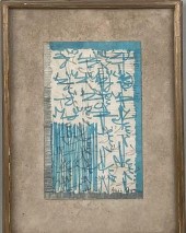 BRION GYSIN,CALLIGRAPHIC COMPO