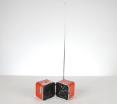 BRIONVEGA RADIO CUBO 'ORANGE S