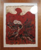 Brisson "Espau Rauge" oil on c