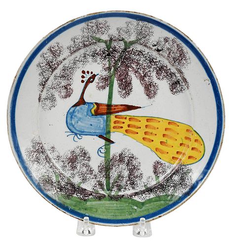 BRISTOL DELFTWARE 'PEACOCK'
