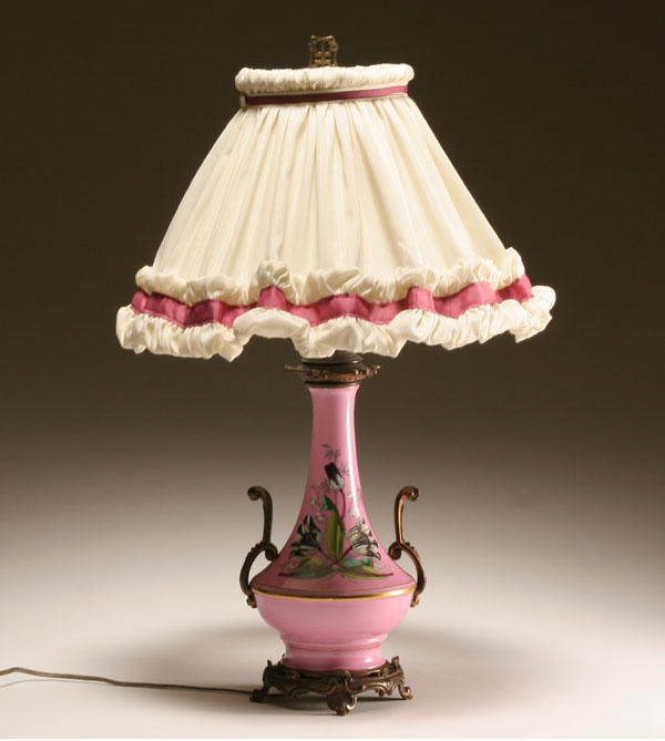 Bristol vase lamp with paint and