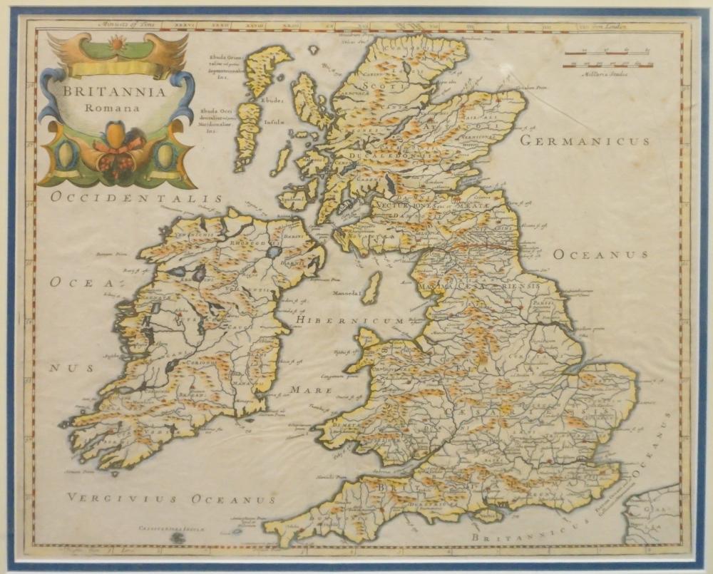 BRITANNIA ROMANA, COLOR ENGRAVED