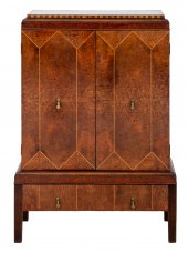BRITISH ART DECO CABINET, CA.