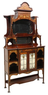 BRITISH ART NOUVEAU INLAID MAH
