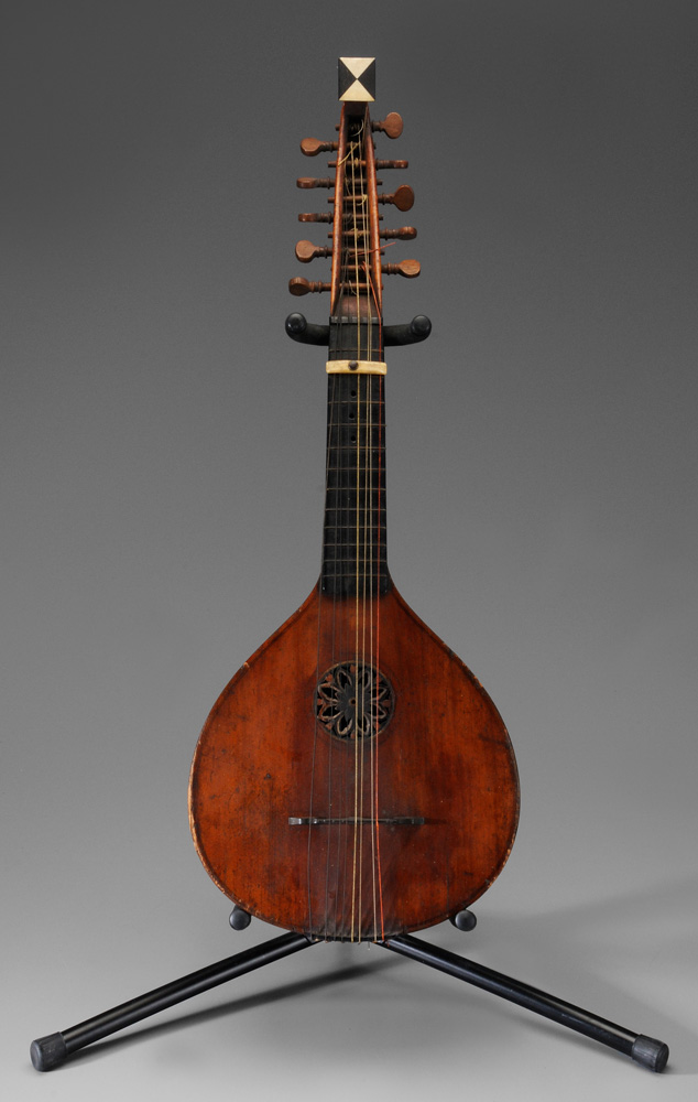 British Baroque Gittern neck marked