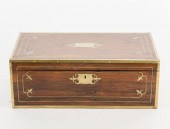 BRITISH BRASS BOUND WRITING BO