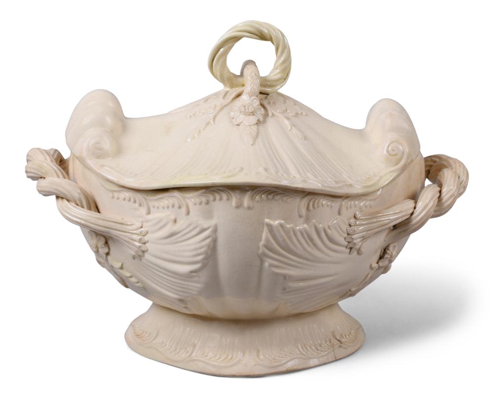 BRITISH CREAMWARE SILVER-SHAPED