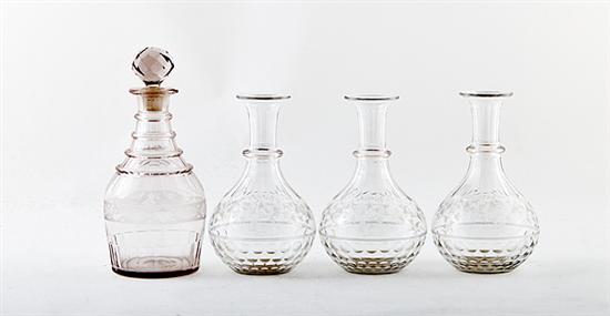 British cut and etched glass