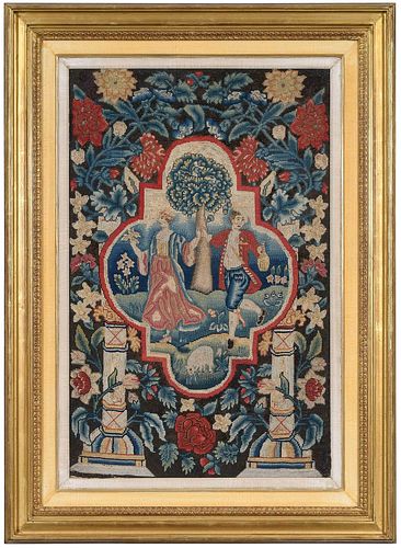 BRITISH FRAMED NEEDLEWORK19th