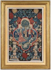 BRITISH FRAMED NEEDLEWORK19th
