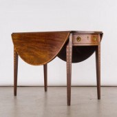 BRITISH GEORGIAN INLAID MAHOGA