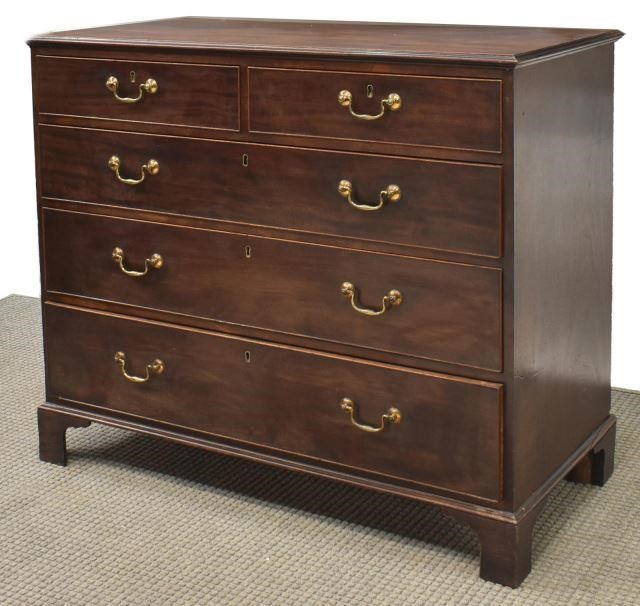 BRITISH GEORGIAN MAHOGANY FIVE