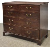 BRITISH GEORGIAN MAHOGANY FIVE