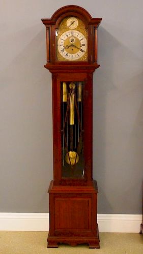 BRITISH HALL CLOCKAn early 20th