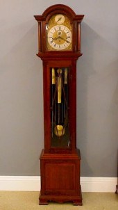 BRITISH HALL CLOCKAn early 20t