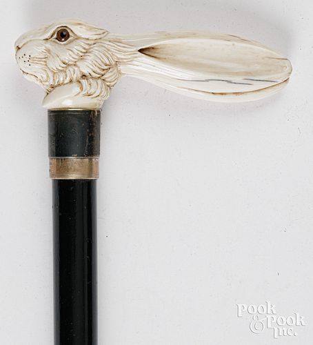 BRITISH IVORY HARE&#039;S HEAD