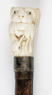 BRITISH IVORY LION WALKING STI