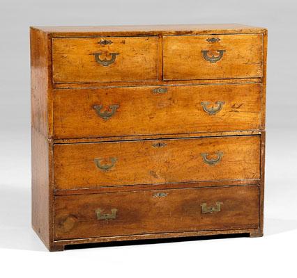 British mahogany campaign chest,