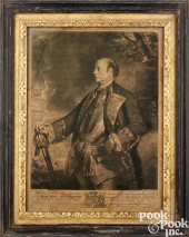 BRITISH MEZZOTINT OF JOHN MANN