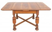 BRITISH OAK DRAW-LEAF SQUARE P