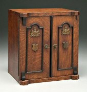 British oak smoking cabinet, t