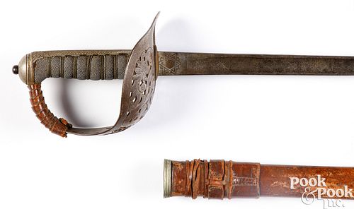 BRITISH OFFICER'S SWORD AND