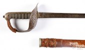 BRITISH OFFICER'S SWORD AND SC