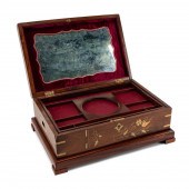 BRITISH RAJ MAHOGANY & BRASS J