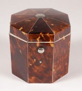 BRITISH REGENCY ANTIQUE TORTOI