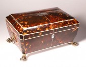 BRITISH REGENCY ANTIQUE TORTOI
