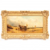 BRITISH SCHOOL, COASTAL SCENE,